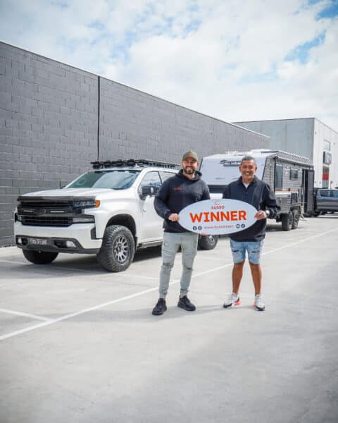 WIN THIS SILVERADO + BRAND NEW CARAVAN OR <span class="orange-text">$130,000</span> CASH