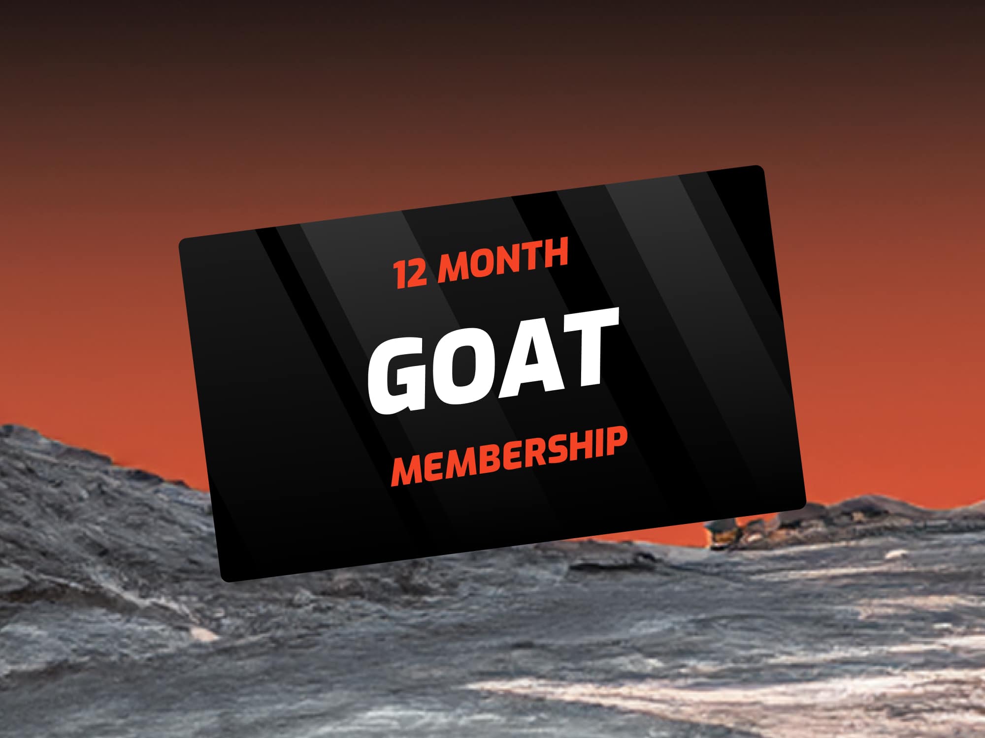 12 month GOAT membership