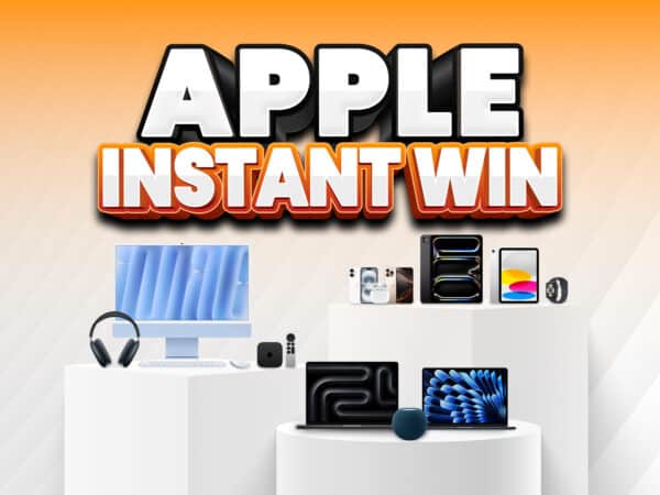 Apple – 5,000 Instant Wins Worth <span class="orange-text">$32,500</span>